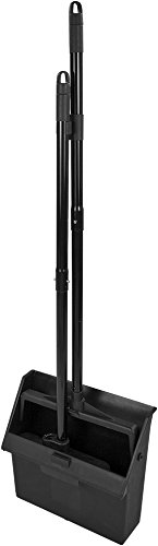 Carlisle Duo-Pan Dust Pan and Broom with Clip 36 Inches Black