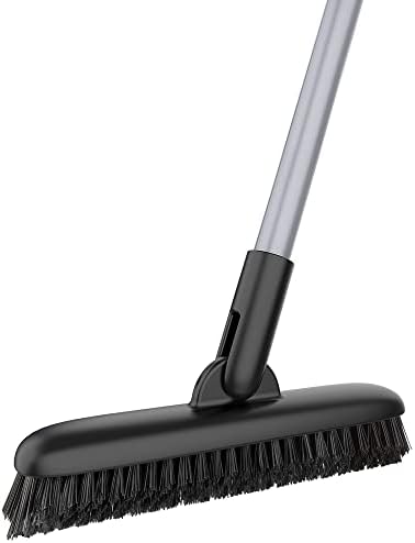 MRSIGA Heavy Duty Grout Scrub Brush with Long Handle