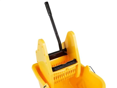 Amazon Basics 35-Quart Rectangular Mop Bucket with Down Press Wringer