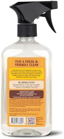 Aunt Fannies Wood Spray Cleaner No-Wax 169 Ounces Lemon Scent