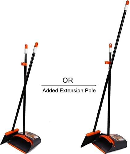 TreeLen Broom and Dustpan Set with 52 Handle 1