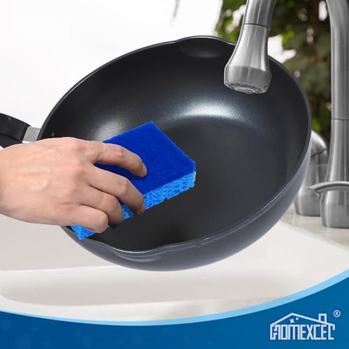 HOMEXCEL 12pc Dual Sided Cleaning Sponges
