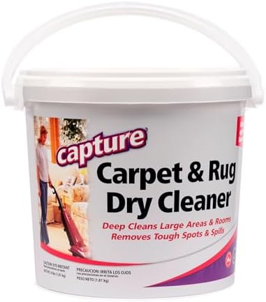 Capture Carpet Rug Dry Cleaner - 4 Pound Odor Eliminator Stain Remover
