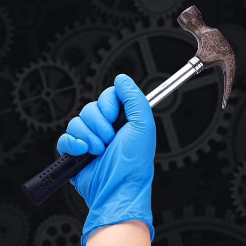 TitanFlex Heavy-Duty Nitrile Gloves Box of 100