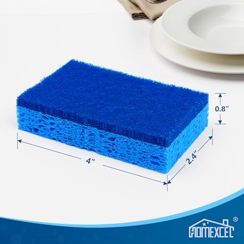 HOMEXCEL 12pc Dual Sided Cleaning Sponges