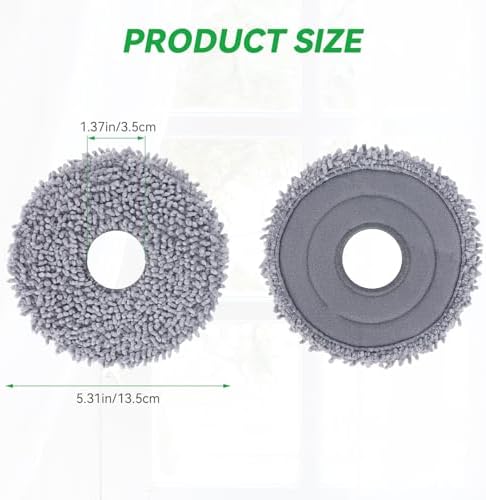 Sgizoku Microfiber Mop Pads for Roborock Q Revo MaxV - 12Pcs Set