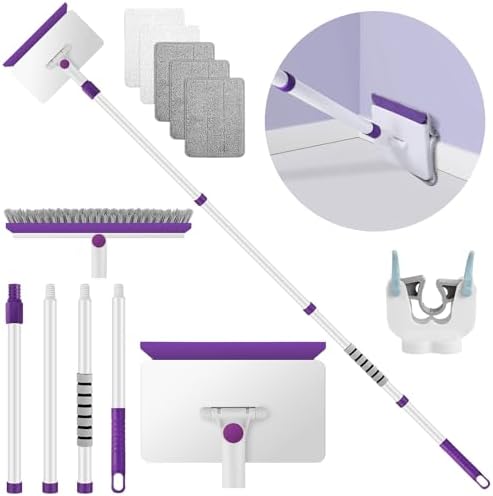 Wlich Baseboard Cleaner Tool with 60 Handle