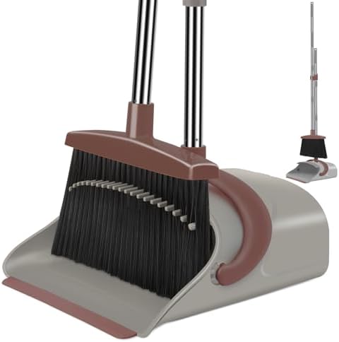Ivandar Hand Broom and Dustpan Combo Set 506 Inch Long Handle