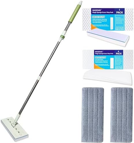 Magic Sponge Eraser Mop with 60 Adjustable Handle