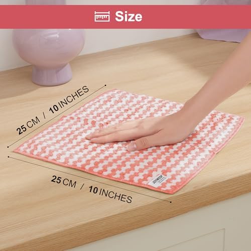 JOYMOOP 18-Pack Microfiber Cleaning Cloths - Streak Free and Reusable