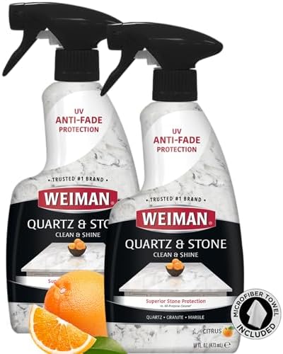 Weiman Quartz Cleaner and Polish 2 Pack with Micro Towel