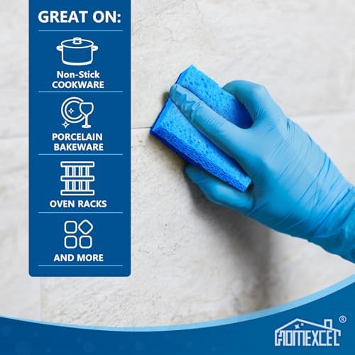 HOMEXCEL 12pc Dual Sided Cleaning Sponges
