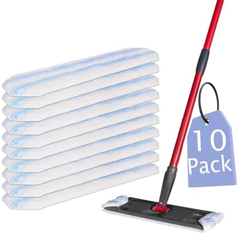 10 Pack GVMM Replacement Mop Pads for O Cedar H2Pro