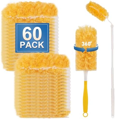 YHOVID Heavy Duty Duster Refills with Swiffer Handle