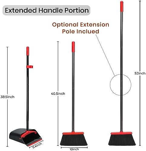 TreeLen Hand Broom and Dustpan Set for Home