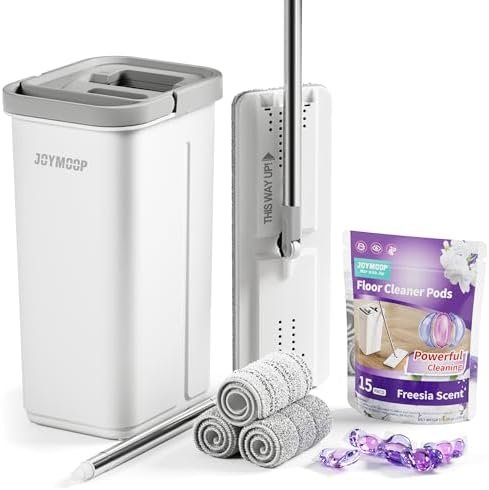 JOYMOOP Mop Bucket Set with 15 Floor Cleaner Pods