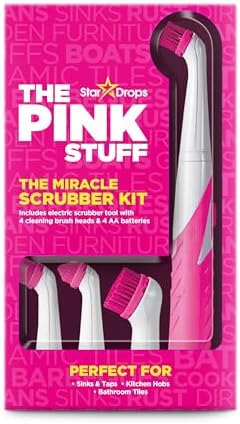 The Pink Stuff Miracle Scrubber Kit 4 Brush Heads