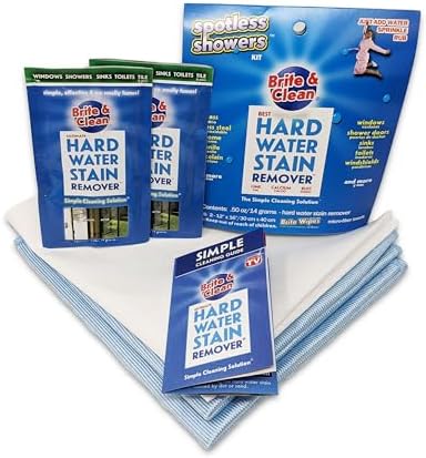 Brite Clean Spotless Showers Kit for Hard Water Stain Removal