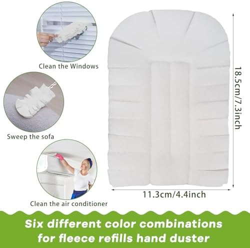 Zubebe 6 Pcs Reusable Fleece Duster Refills 1
