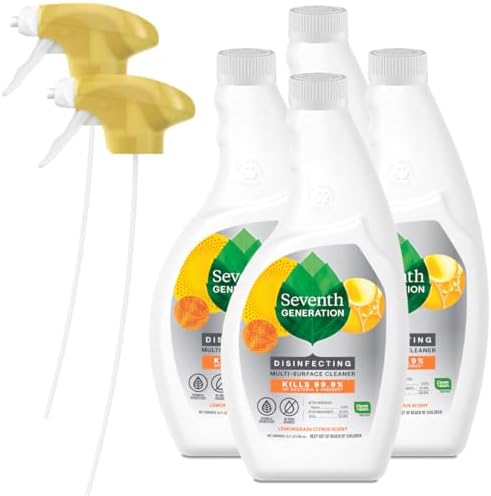 Seventh Generation Lemongrass Citrus All-Purpose Cleaner - 26 Oz Pack of 4