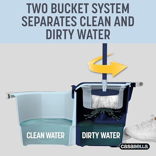 Casabella Spin Mop System with 2-Bucket and Refill 1