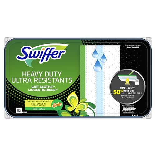 Swiffer SweeperWet Heavy Duty Mop Pad Refill 10 Count