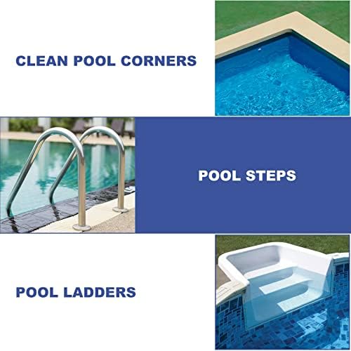 LIOUXUE Handled Bath Scrubber with 3 Replaceable Pads 1