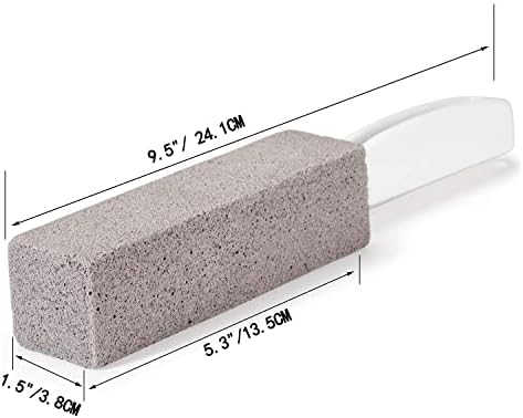 FALAMON 2 Pack Pumice Stone with Handle for Cleaning
