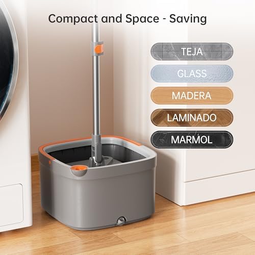 KZKR Spin Mop and Bucket Set with Clean Water System