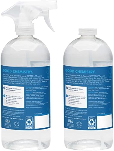 Better Life Natural Streak Free Glass Cleaner 32 Ounces Pack of 2