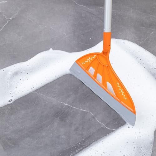 BURFERLY Magic Rubber Air Broom 2 in 1 Cleaning Tool Set - Orange