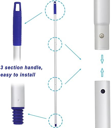 EaseYourDay One Pole with Two Microfiber Mop Heads