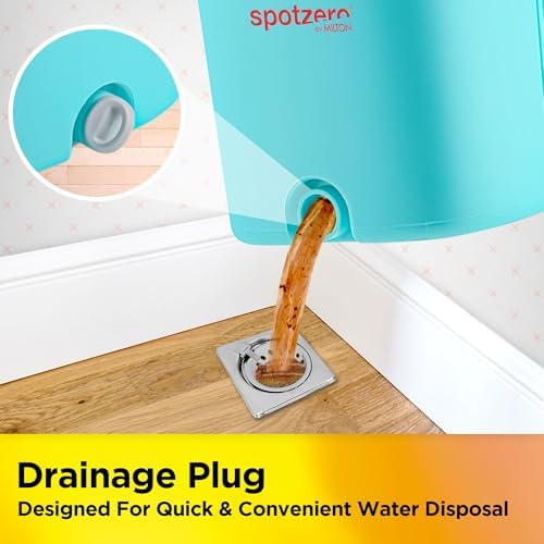 Spotzero by Milton Flat Mop and Bucket with Wringer Set 5L