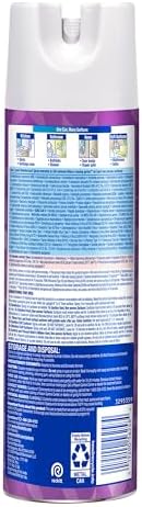 Lysol Disinfectant Spray with Lavender Scent 19 Oz Pack of 2
