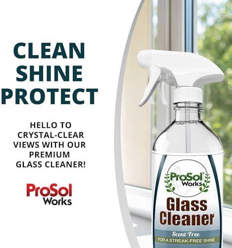 PROSOL WORKS Glass Cleaner 16 oz - Multi-Surface Streak-Free Spray