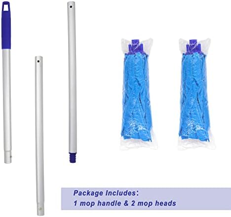 EaseYourDay One Pole with Two Microfiber Mop Heads