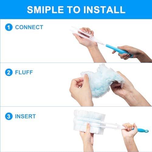 KeFanta Duster Refills - 30 Count with Handle for Swiffer