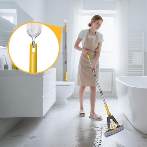 Masthome Sponge Mop with 3 PVA Refills and Stainless Steel Handle