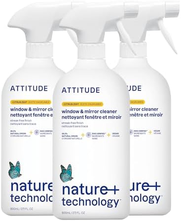 ATTITUDE Window Mirror Cleaner 271 Fl Oz Pack of 3