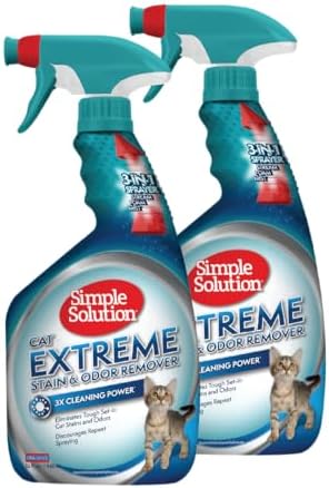Simple Solution Extreme Cat Stain Remover 32 oz Pack of 2 1