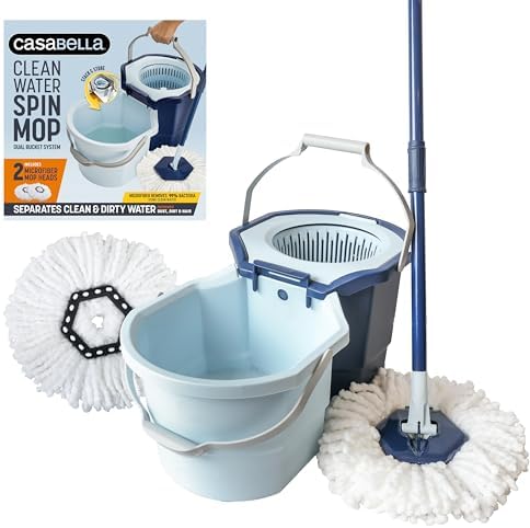 Casabella Spin Mop System with 2-Bucket and Refill 1