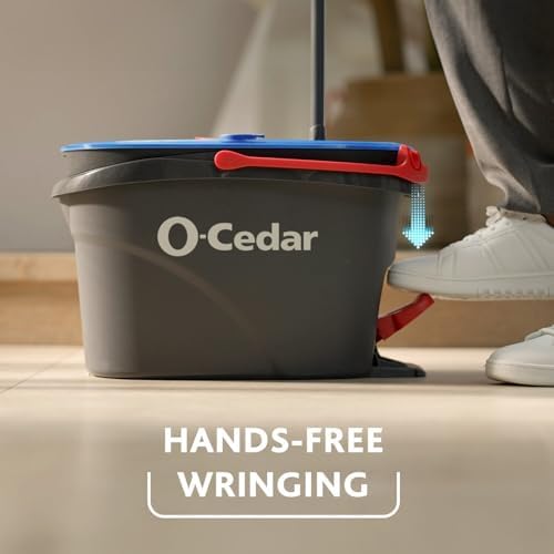 O-Cedar EasyWring RinseClean Spin Mop Bucket with Lavender Refill