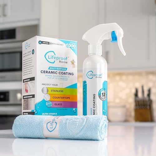 Lifeproof Ceramic Coating Spray Kit - Shine Seal Protect Kitchen Bath Surfaces 1