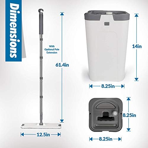 X3 Mop with 3-Chamber Design and Reusable Pads