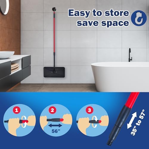 Matthew Microfiber Mop Refills - 6Pcs Reusable for Large Surface