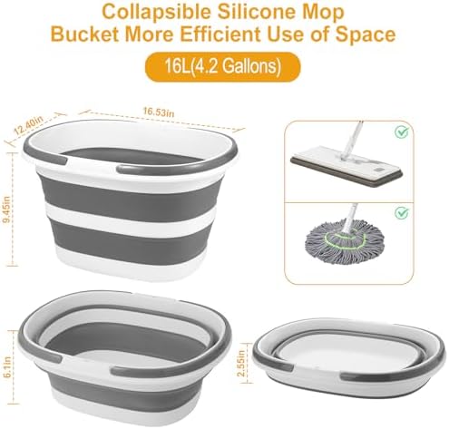COKIHOM Collapsible Mop Bucket with Handle