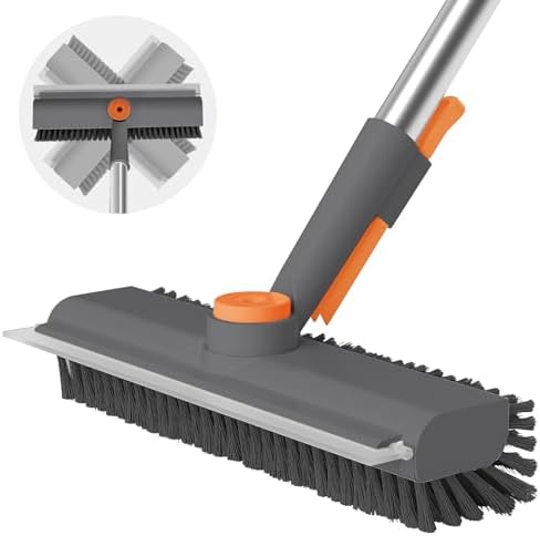 AIR U Floor Scrub Brush with Long Handle