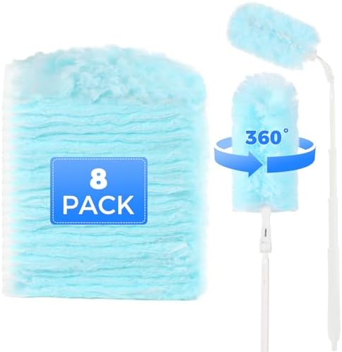 Disposable Duster Refills 8-Pack with Extendable Handle