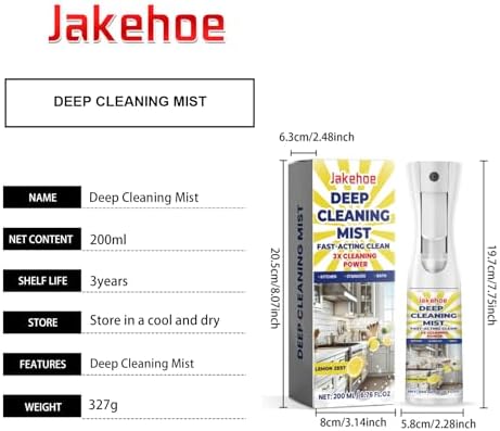 Jakehoe Deep Cleaning Mist 200ml Lemon Zest