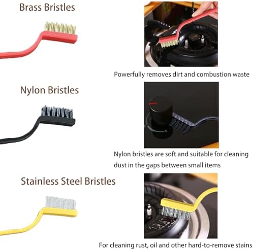 7 Pcs Multi-Purpose Crevice Cleaning Brush Kit